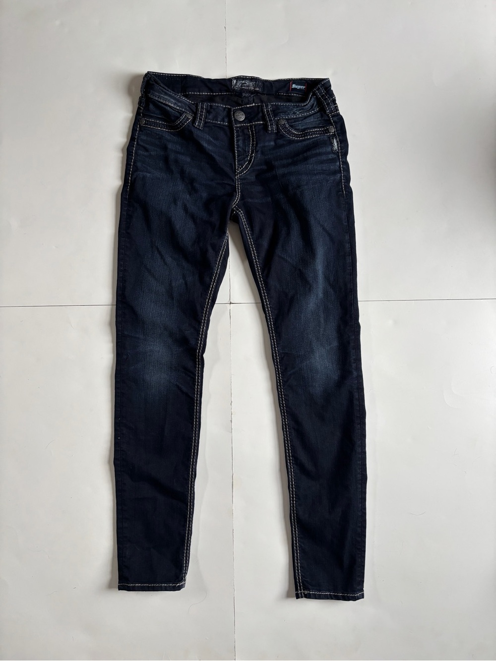 Silver Jeans Dark Indigo Skinny Jeans